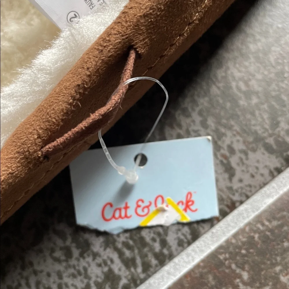 Cat & Jack Tan Moccasins with Soft Lining